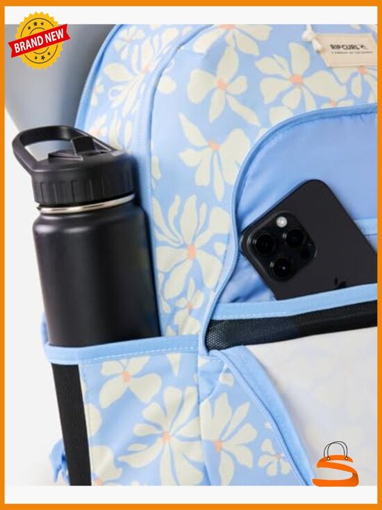 30L Daypack Backpack with Laptop Compartment, Recycled Polyester, Adjustable